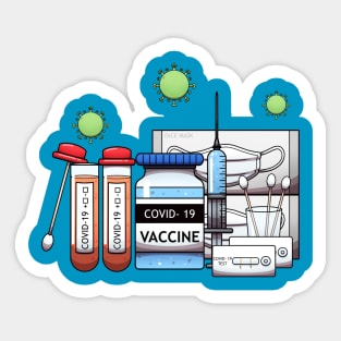 Corona Virus Elements Sticker